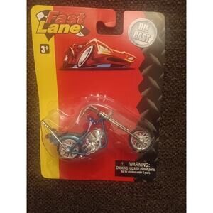 Fast Lane Die-Cast Chopper Motorcycle – 1:64 Scale